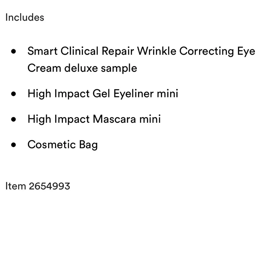 New in package!  Clinique Eye Makeup Kit with Floral Cosmetic Bag
